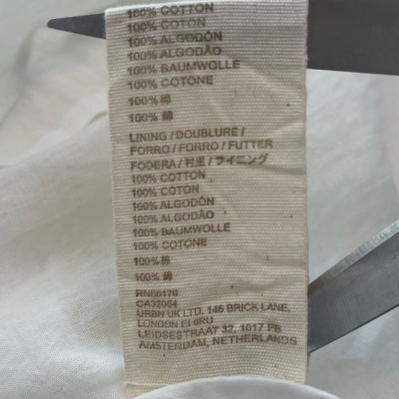 Anthropologie Letmebe Embroidered Eyelet Lace Peplum White Tunic NWT Size 4 - Picture 15 of 16